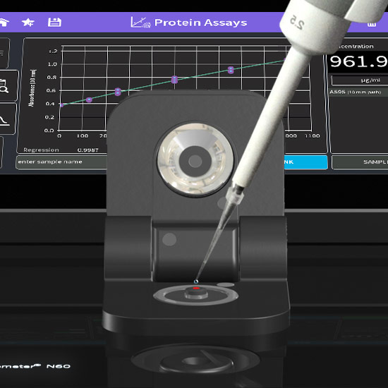 Implen protein assay spectrophotometer, concentration measurements, alternative to nanodrop