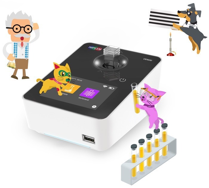 Implen OD600 OD and McFarland applications with the NanoPhotometer crew