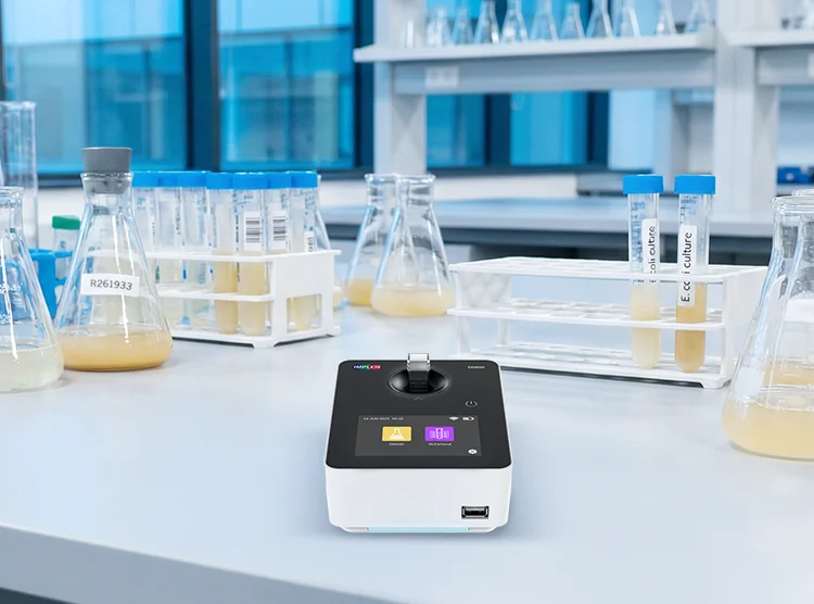 Implen OD600 cell density measurements at 600nm, McFarland method, Made in Germany