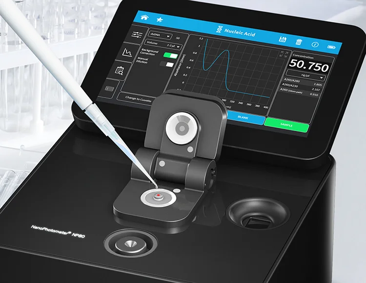 Accurate nucleic acid quantification microvolume convenience with full-spectrum analysis