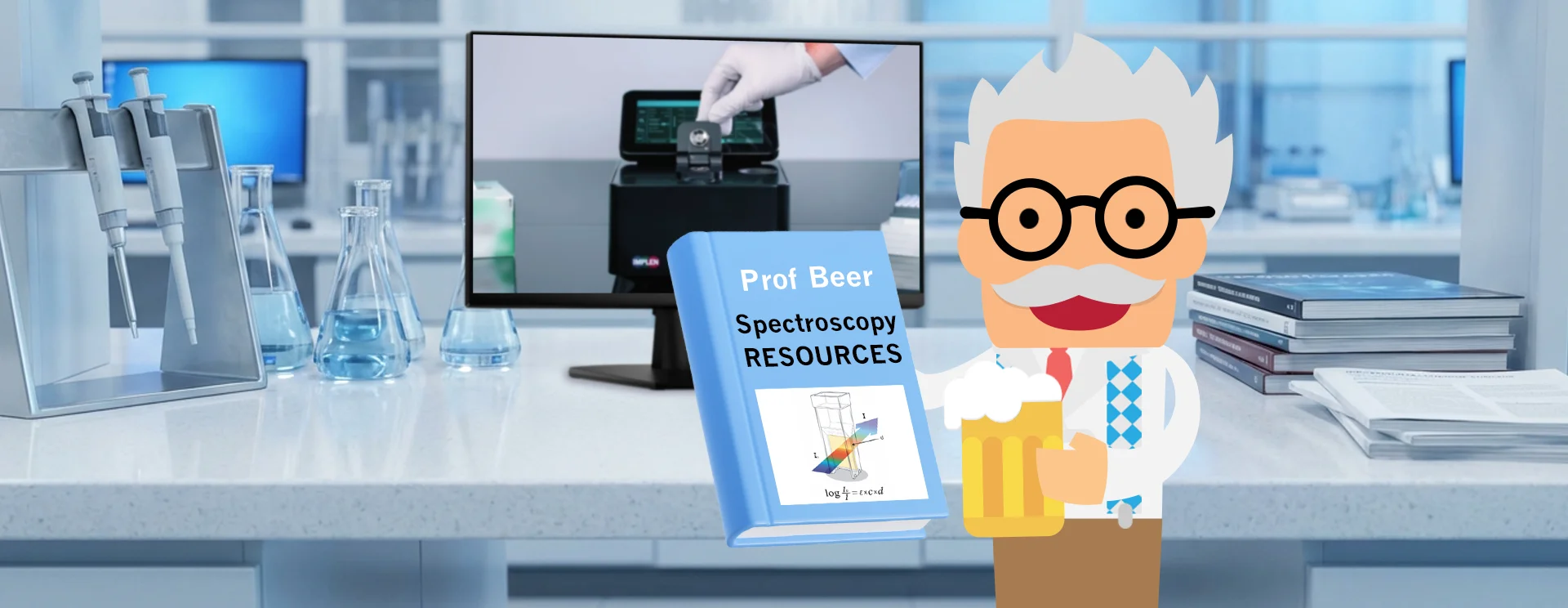 Implen Academy professor Beer spectroscopy resources how to, what is, tips, educational materials