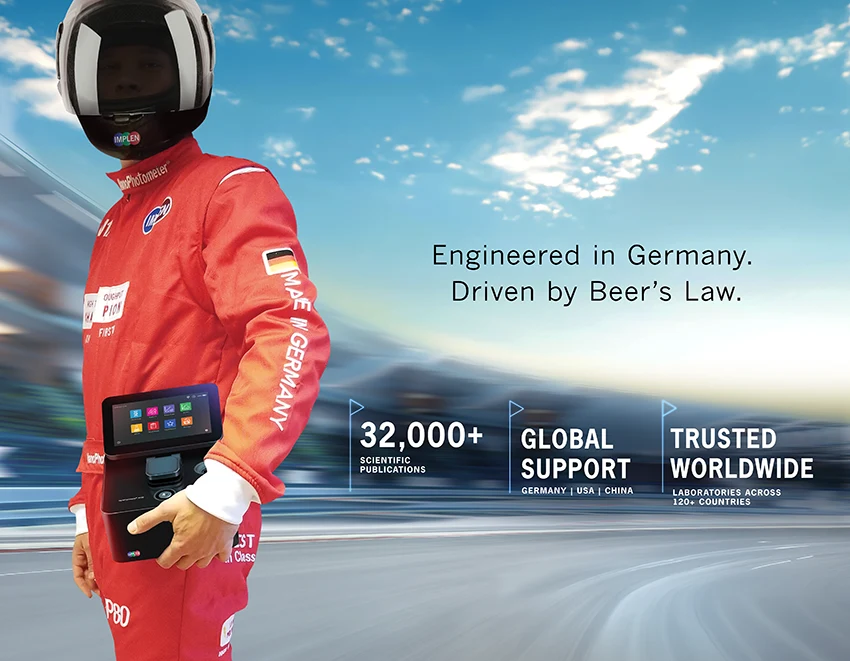Engineered in Germany. Driven by Beer’s Law
