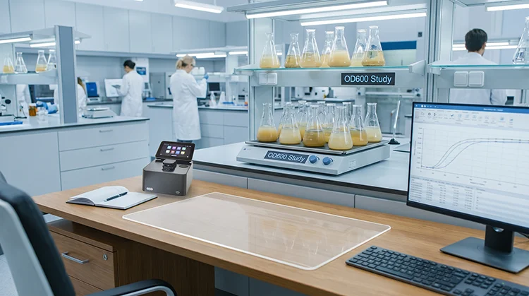 OD600 cell density bacterial growth measurements