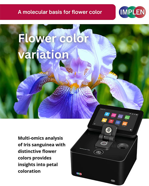 Implen Journal Club A molecular basis for flower color variation